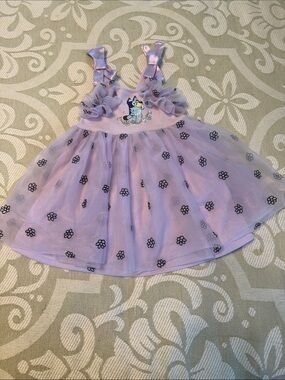 Lilac Floral Tulle Bluey Sundress